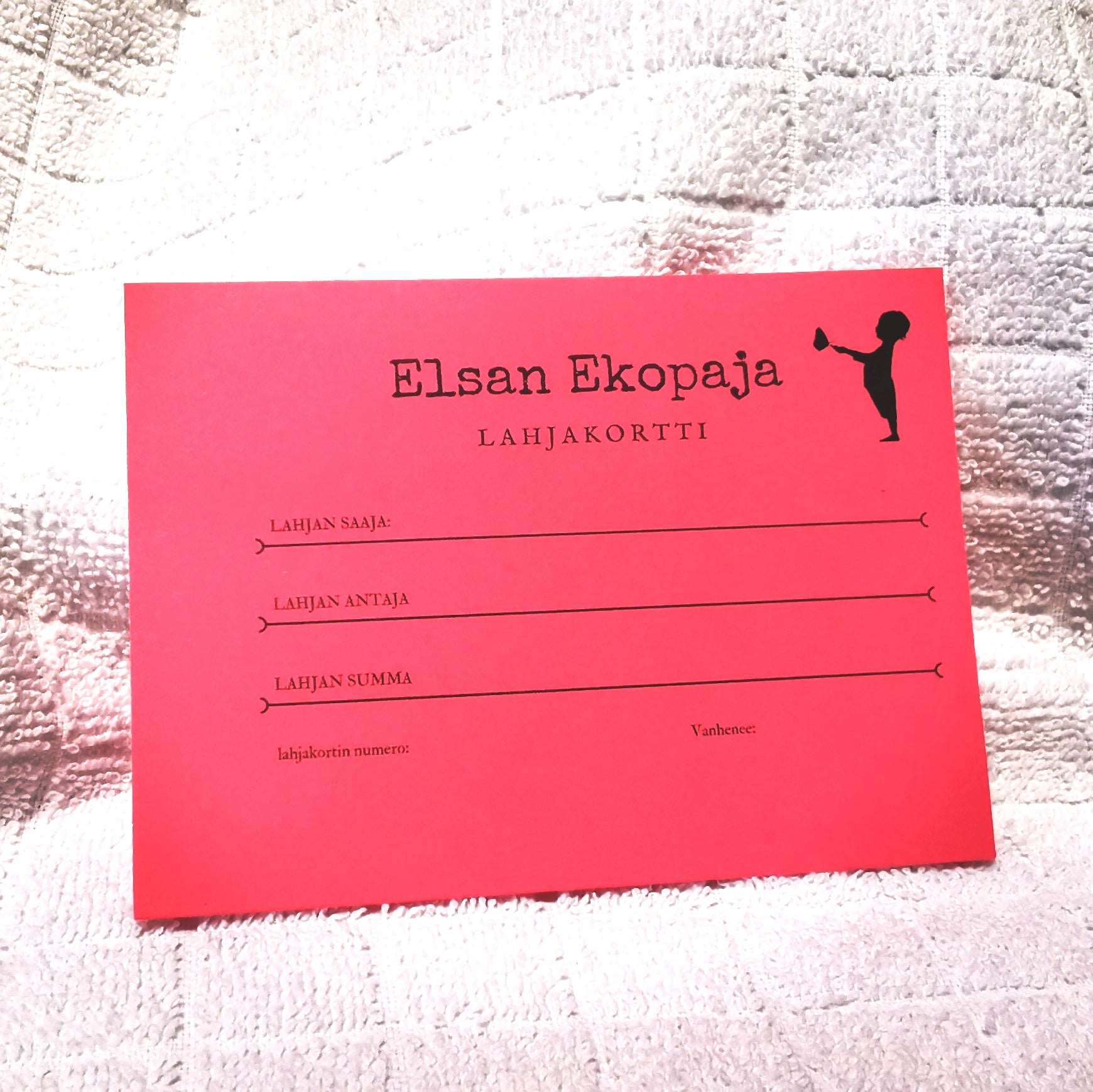 Elsan Ekopajan lahjakortti